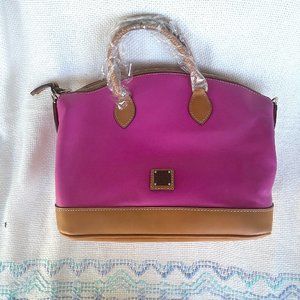 Dooney & Bourke Carissa Leather Satchel - Magenta